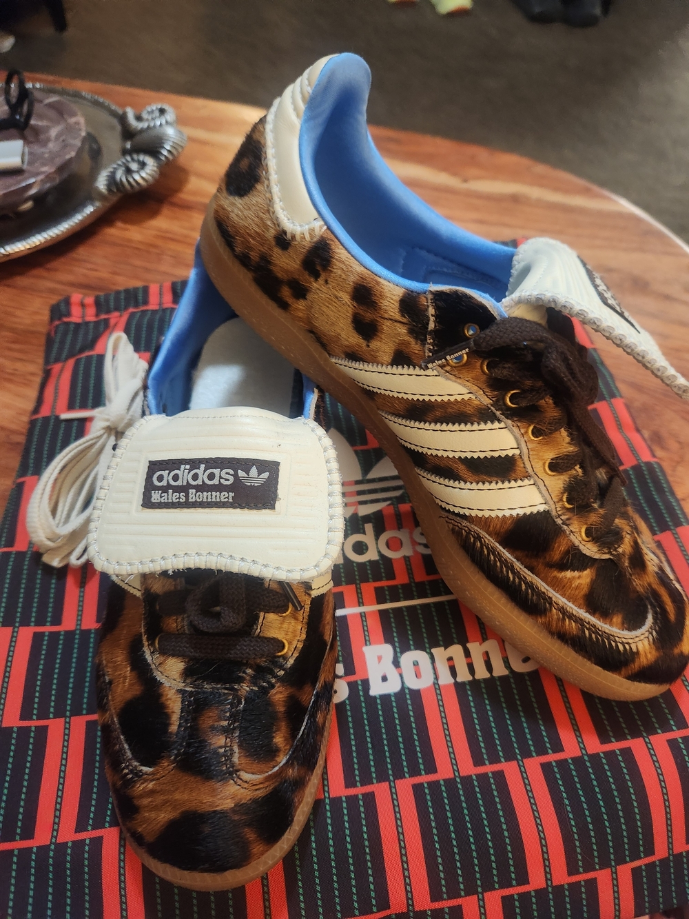 Wales Bonner x Adidas Lepoard Sambas